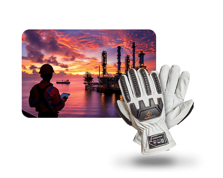Luvas de proteção anti impacto para offshore